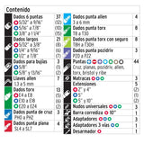 Juego de 172 herramientas 1/4', 3/8' y 1/2' std p/mecánico, Truper 102412