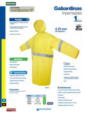 Surtek Gabardina impermeable con reflejante color amarillo extra-grande 137614