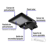 Luminario suburbano LED 40 W c/panel solar y control remoto 46959