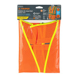 Chaleco de seguridad para arnés, alta visibilidad, naranja Truper 101770