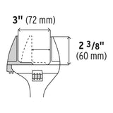 Llave ajustable para plomero,apertura 3' Truper 101387