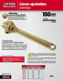 Llave ajustable antichispa 12" Urrea UH712