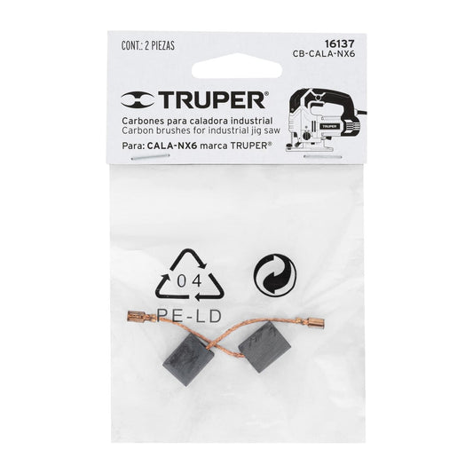 Bolsa con 2 carbones de repuesto para CALA-NX6, Truper 16137
