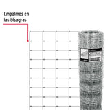 Rollo de 50 m x 1.4 m de malla ganadera de acero galvanizado, Fiero 42861