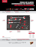 Juego de 12 llaves combinadas con matraca en pulgadas Urrea CH255P