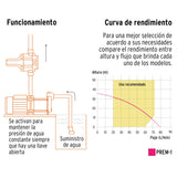Bomba presurizadora multietapas 1 HP, Truper 102386