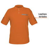 Playera tipo polo naranja, para caballero, talla XG, Truper 60457