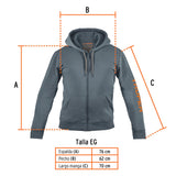 Sudadera gris para caballero, talla XG, Truper 65034