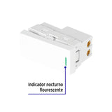 Interruptor sencillo blanco de 1 módulo, línea Lisboa, Volteck 47940