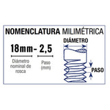 DOGOTULS MACHUELO SEMICONICO AAC 18mm-2.5 ET1131