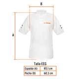 Playera tipo polo blanca, para caballero, talla XXG, Truper 60451