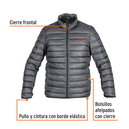 Chamarra de plumas para caballero, talla G, Truper 66002