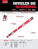 Nivel de aluminio de 48" Urrea UNI48A