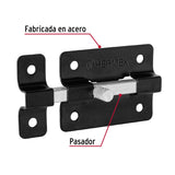 Pasador de barra plana 2', negro, Hermex 47928