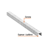 Caja con 5000 grapas corona 3/8' calibre 22, 8mm p/ENNE-70 18283