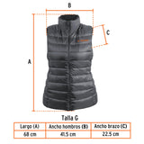 Chaleco de plumas para dama talla G, Truper 69995