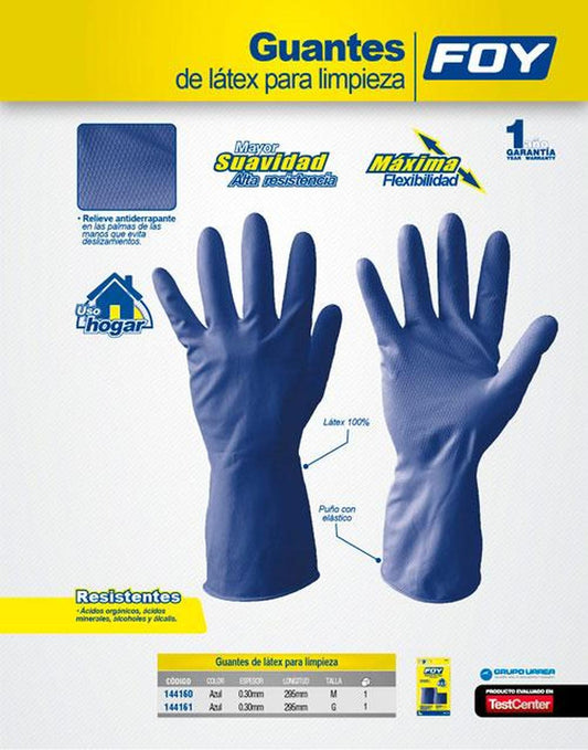 Guantes de látex domésticos talla grande Foy 144161