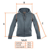 Sudadera gris para caballero, talla M, Truper 65032