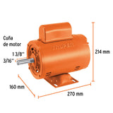 Motor eléctrico monofásico de 1/4 HP, baja velocidad, Truper 102301