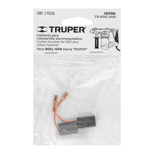 Bolsa con 2 carbones de repuesto para ROEL-60N, Truper 14096