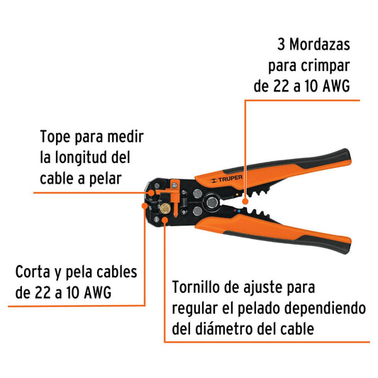 Pinzas pelacables automática 17360