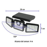 Luminario Solar LED 7 W con sensor de movimiento, Volteck 49782