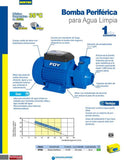 Bomba periferica de 1/2 HP, altura máxima de 35m Foy BP305