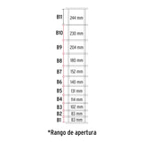 Rollo de 50 m x 1.4 m de malla ganadera de acero galvanizado, Fiero 42861