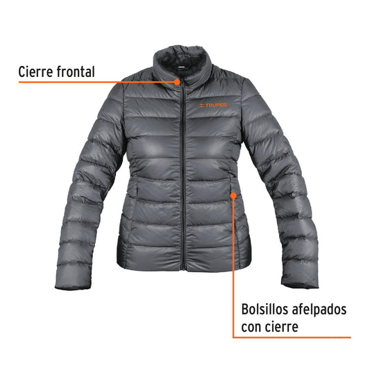 Chamarra de plumas para dama, talla CH, Truper 66004