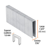 Caja con 1000 grapas corona 7/16' cal. 16, 45mm p/ENNE-160 13348