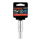 Dado largo de 5/16', 6 puntas, cuadro 3/8', Truper 100990