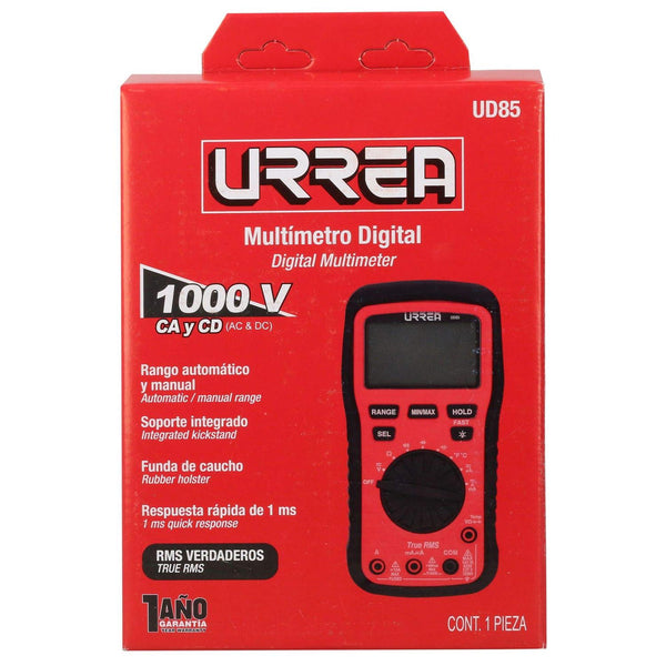 Multímetro uso general 1000 VCD/750 VCA auto rango Urrea UD85