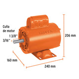 Motor eléctrico monofásico de 1/4 HP, alta velocidad, Truper 102308