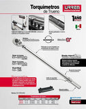 Torquímetro de trueno una escala 1/2" 30-250ft-lb Urrea 6025FL