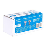 Juego de 2 manerales para mezcladora, volante, cromo, Tubig, Foset 46869