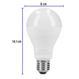 Lámpara LED tipo bulbo A19 18 W luz de día, caja, Volteck 46222