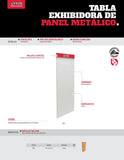 Tabla exhibidora para panel metálico 60x140cm, Urrea TEX