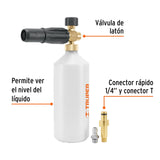 Dispensador con cañon lanza espuma para hidrolavadora 102403