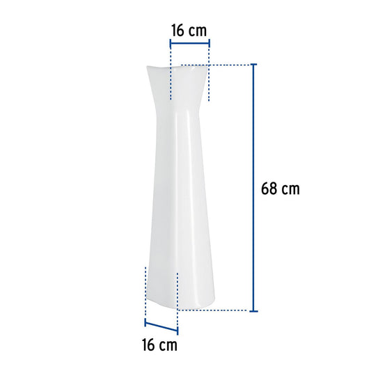 Pedestal cerámico para lavabo, blanco, Foset 44005