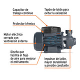 Bomba eléctrica periférica para agua 1/2 HP 12111