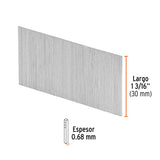 Caja con 10000 clavos calibre 23, 30 mm para CLNE-23, Truper 13408