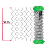 Rollo 20 m x 2 m malla ciclónica calibre 11 abertura 69 mm, Fiero 42946
