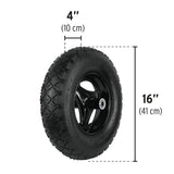 Carretilla 5ft3 plástica,tubular,neumática reforzada Pretul 22703