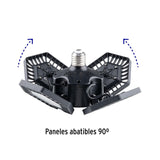 Luminario de LED 100 W, aluminio con 4 paneles abatibles, Volteck 46588