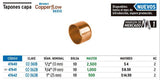Tapón capa, de cobre,3/4', Basic Foset 47641