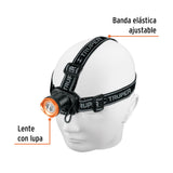Linterna de minero, 80 lúmenes, 1 LED, recargable, Truper 102129