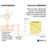 Bomba presurizadora multietapas 1 1/3 HP, Truper 102387