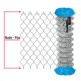 Rollo 20m x 1.25m malla ciclónica calibre 12.5 abertura 69mm, Fiero 42958