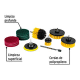 Juego 12 accesorios de limpieza y asentado p/taladro, Pretul 27191