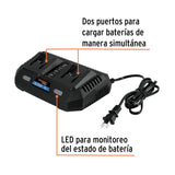 Cargador 20V dual, Truper 102492